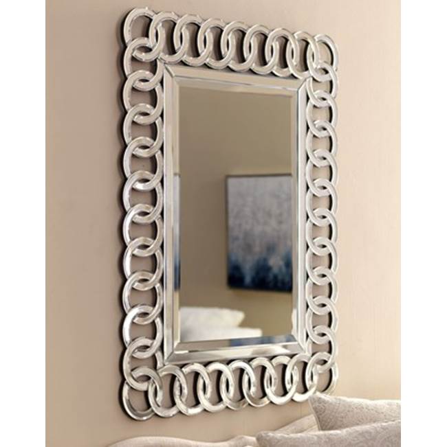 Afina Corporation 30X42 Modern Luxe Decortive Mirror Rect. Contemporary