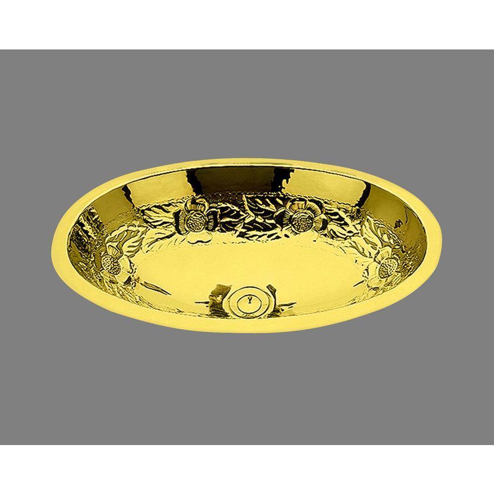 Alno Oval Shaped Lavatory, Garland Pattern, Undermount and Drop In