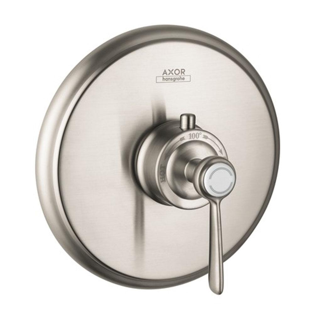 Axor Montreux Thermostatic Trim HighFlow with Lever Handle in Brushed Nickel