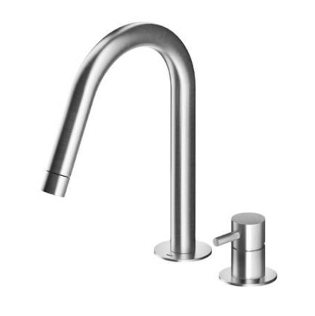 MGS Bagno Minimal Two-hole Basin Faucet (without drain) Stainless Steel Polished