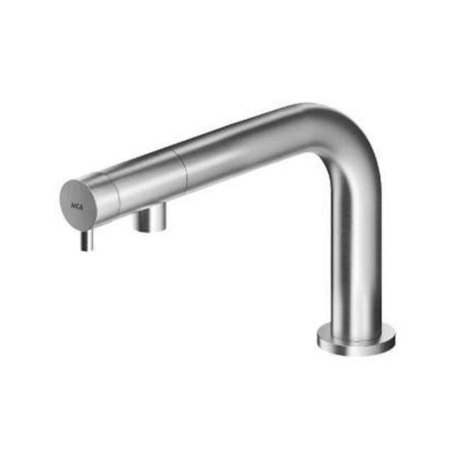 MGS Bagno Minimal Single-hole Basin Faucet (without drain) Stainless Steel MatteTitanium