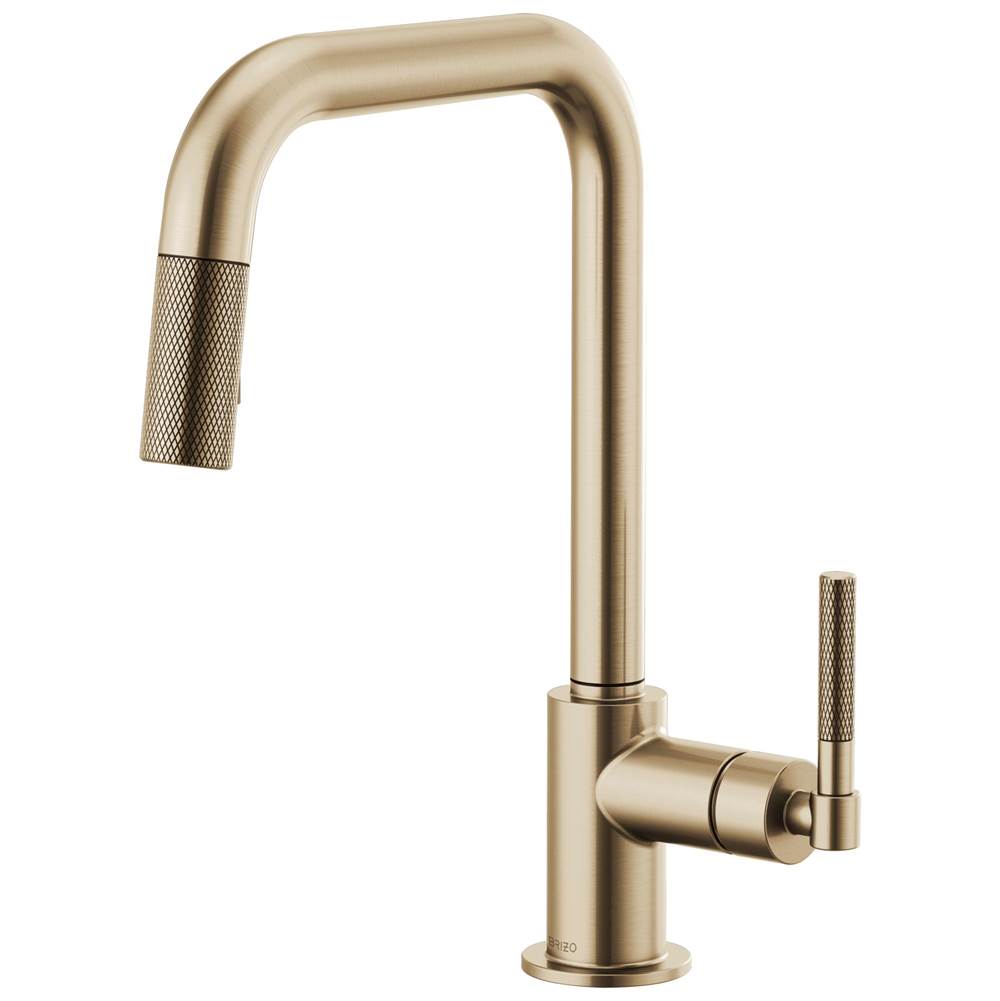 Brizo Litze® Pull-Down Faucet with Square Spout and Knurled Handle