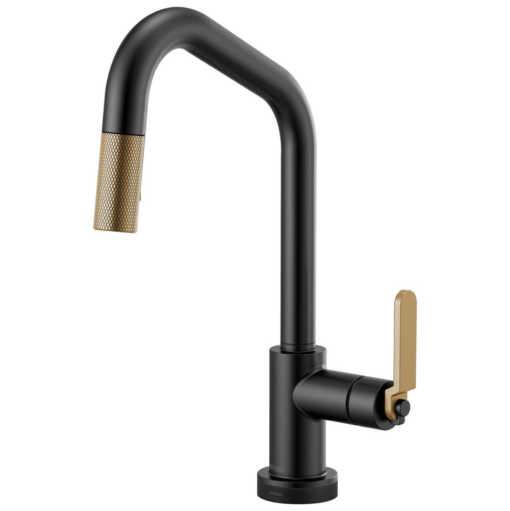 Brizo Litze® SmartTouch® Pull-Down Kitchen Faucet with Angled Spout and Industrial Handle