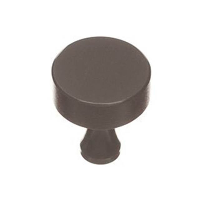 Colonial Bronze Cabinet Knob Hand Finished in Unlacquered Oil Rubbed Bronze