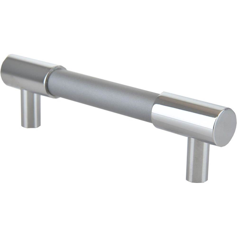 Colonial Bronze Cabinet Pull Hand Finished in Satin Nickel and Matte Satin Black
