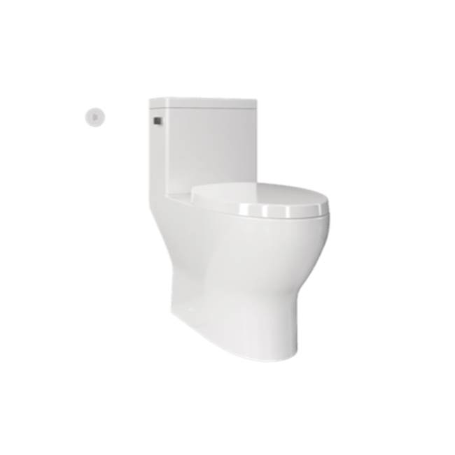 Crosswater London Mpro Sense Toilet - Includes Sense Tank (W/ Motion Sensor Auto-Flush), Bowl, & Softclose Quick-Release, Elongated Seat