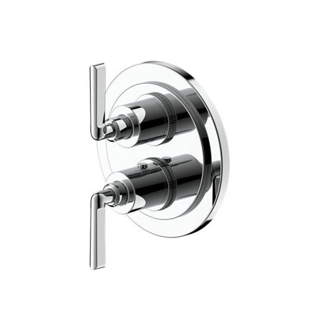 Crosswater London Fenmore Dual Handle Thermostatic Trim With Volume Control And Diverter Polished Chrome