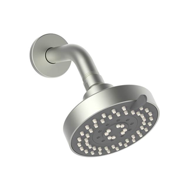 Crosswater London Modern Multi-Function Shower Head With Arm & 5 Different Flanges, Satin Nickel