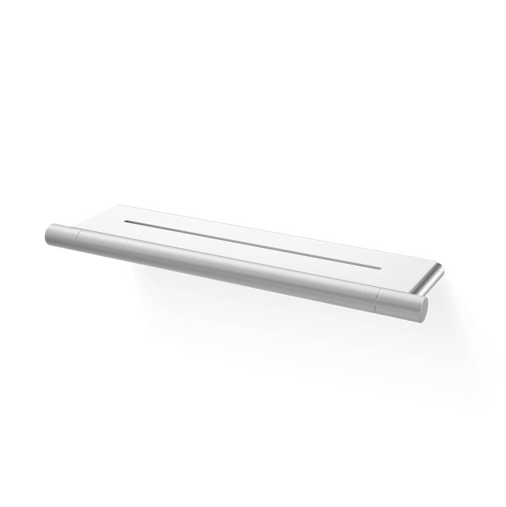 Decor Walther DW Bar Da Shower Tray - Stainless Steel Matte, Shelf White