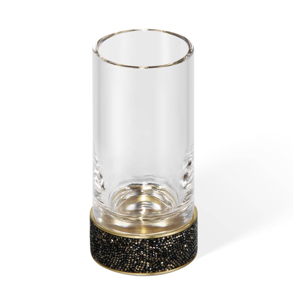 Decor Walther DW Rocks Smg Tumbler - Gold Matte 24 Carat With Tumbler Made Of Kristall - Clear
