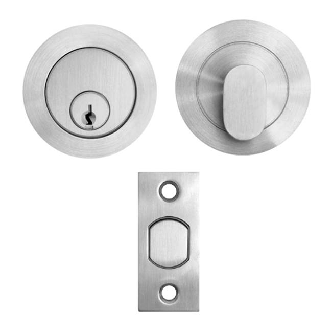 Designer Doorware Key/Oval Snib Deadbolt Round Rose