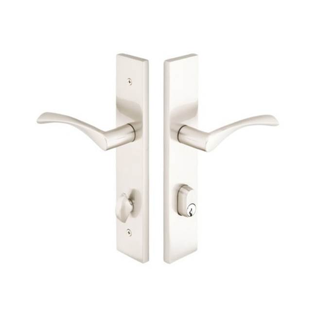Emtek Multi Point C4, Keyed with American Cyl, Modern Style, 2'' x 10'', Coventry Lever, RH, US10B