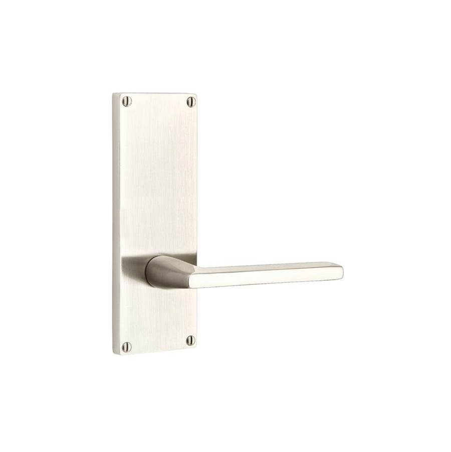 Emtek Dummy Pair, Sideplate Locksets Modern Non-Keyed 7'', Norwich Knob, US10B