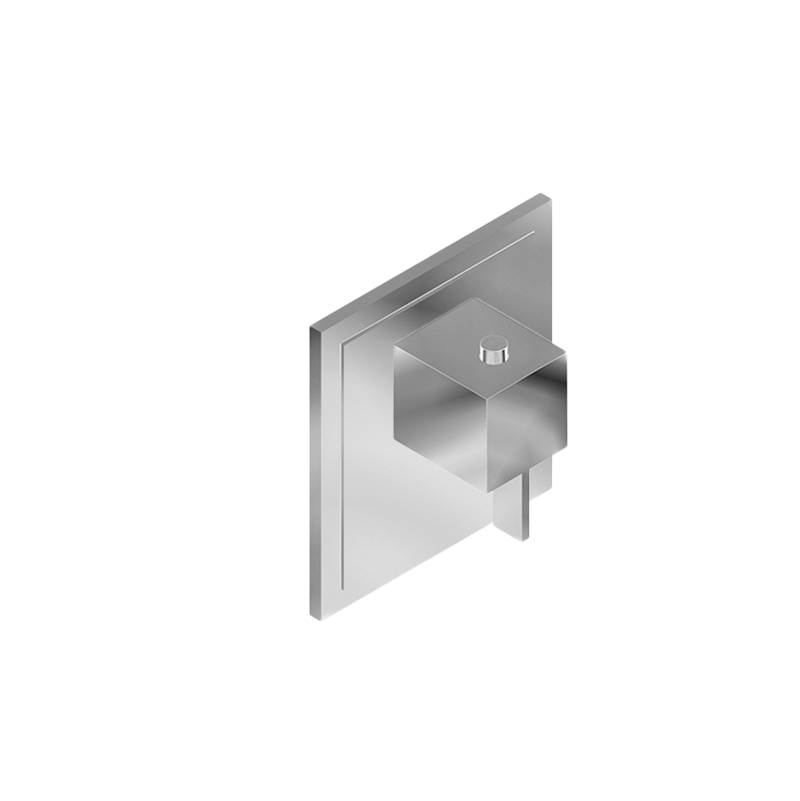 Graff M-Series Transitional Square Thermostatic Trim Plate with Qubic Handle