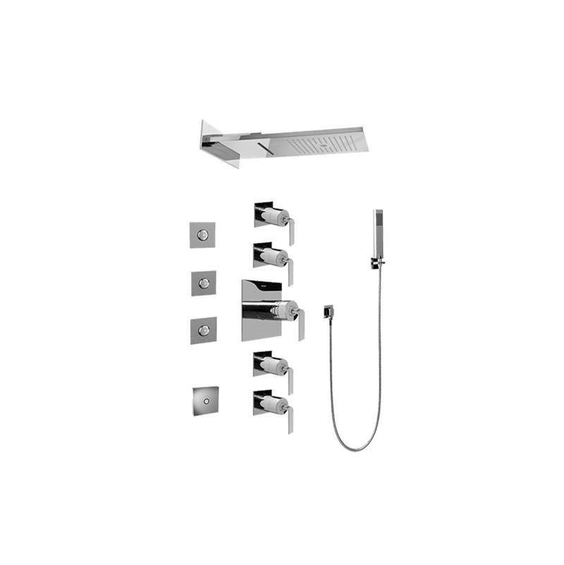 Graff Full Square LED Thermostatic Shower System