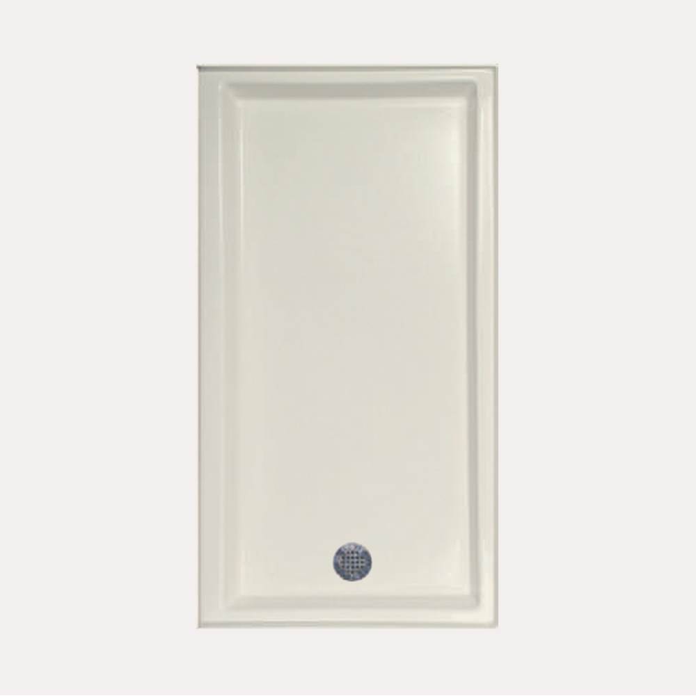 Hydro Systems SHOWER PAN AC 6032 END DRAIN - BISCUIT-LEFT HAND