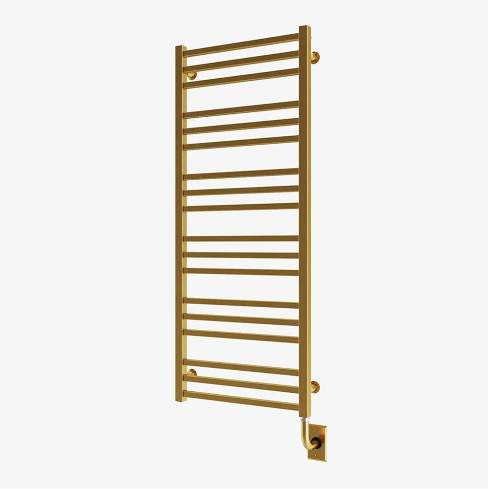 ICO Bath 19.5''x47.5'' Avento Electric Plug-In Towel Warmer - PVD Brushed Gold