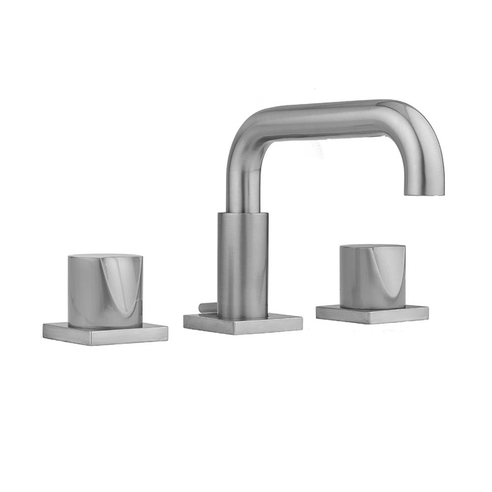 Jaclo Downtown  Contempo Faucet with Square Escutcheons & Thumb Handles- 0.5 GPM