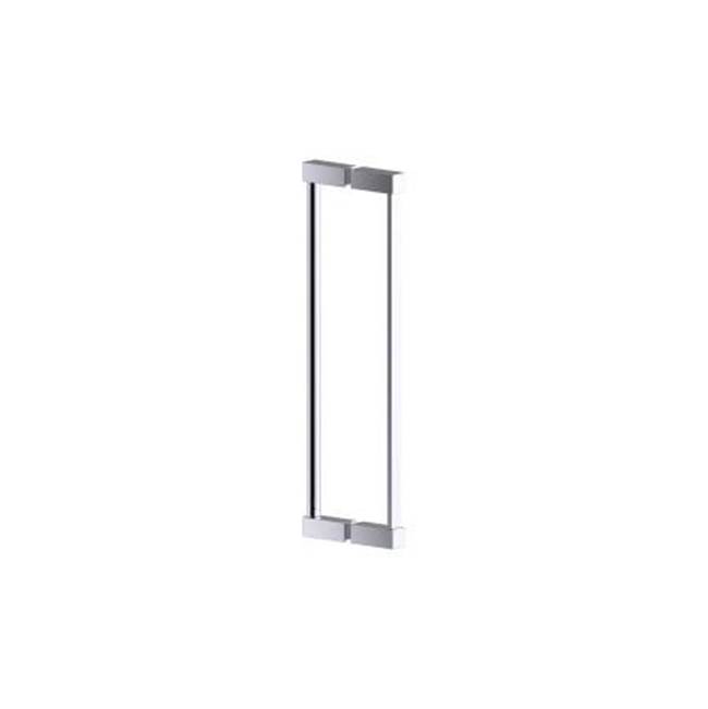 Kartners LISBON - 12-inch Double Shower Door Handle-Glossy White