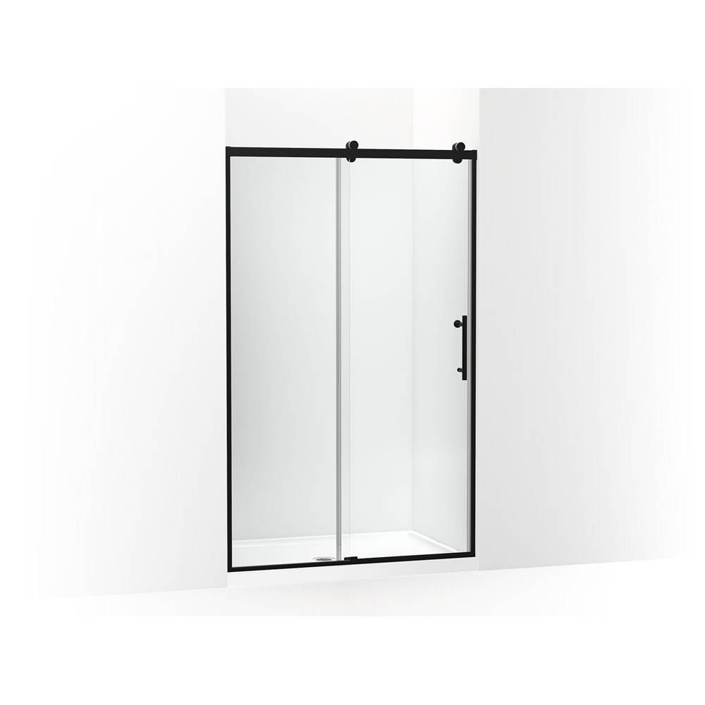 Kohler Rely® 77'' H sliding shower door with 3/8''-thick glass
