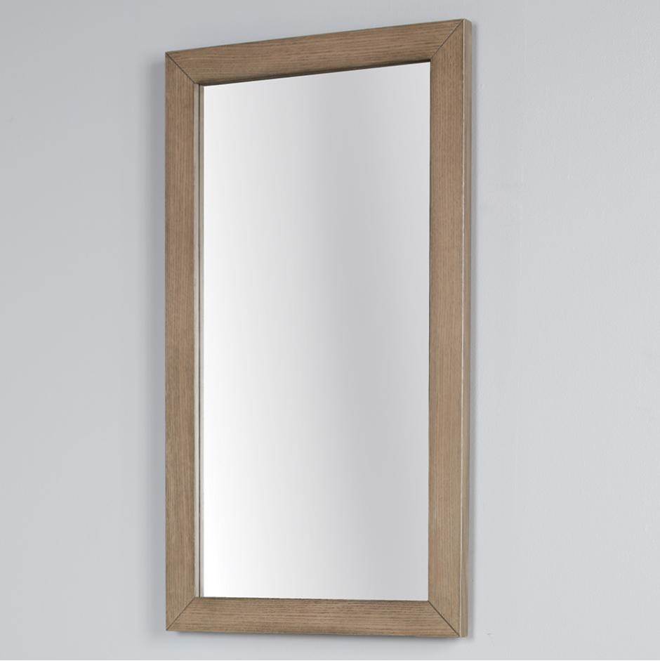 Lacava Wall-mount mirror in metal or wooden frame. W: 19'', H: 34'', D: 1''.