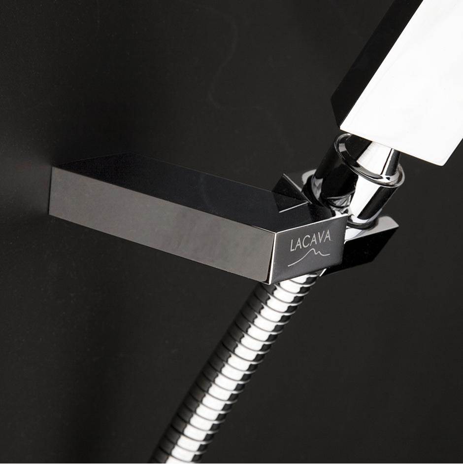Lacava Hook for hand-held shower head. 2 1/2''W, 3 1/8''D, 5/8''H.