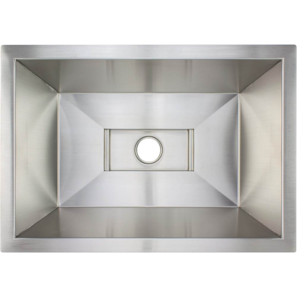 Linkasink Smooth Rectangular Bar Sink with Grate (Sink Only - Price does not include decorative grate)