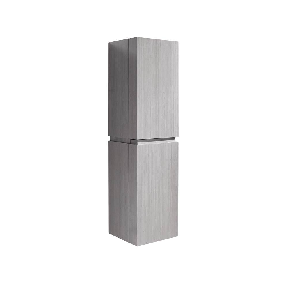 Madeli 16''W Urban Linen Cabinet, Ash Grey. Wall Hung, Right-Hinged. Non-Handed, 15-9/16'' X 15'' X 60-5/8''