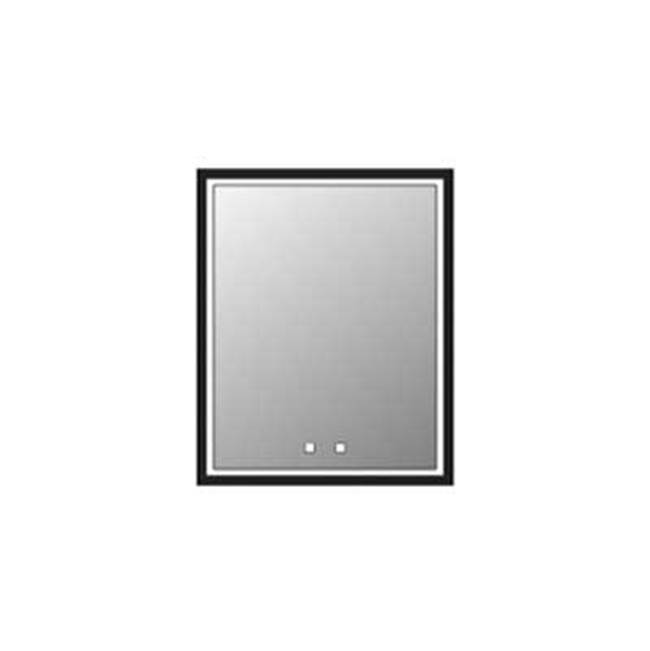 Madeli Illusion Lighted Mirrored Cabinet , 24X36''Right Hinged-Recessed Mount, Pol. Chrome Frame-Lumen Touch+, Dimmer-Defogger-2700/4000 Kelvin
