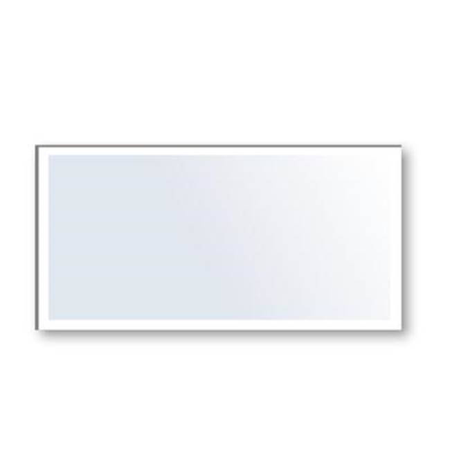 Madeli Edge Mirror 72'' X 36'', Frosted Edge. Dual Installation,