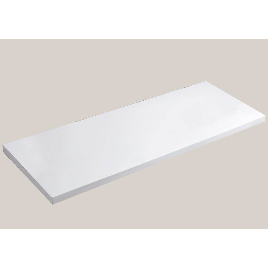Madeli Urban-18 48''W Solid Surface , Slab No Cut-Out. Matte White, 48''X 18''X 3/4''
