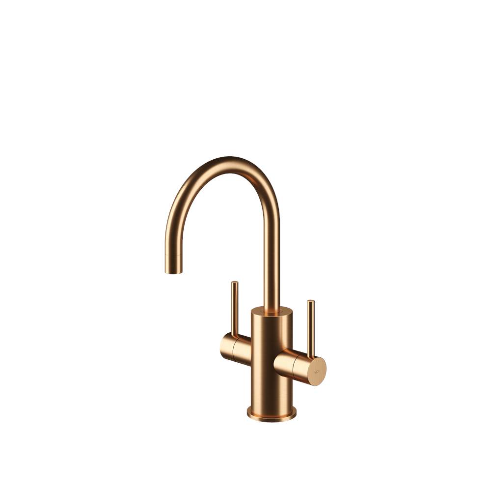 MGS Cucina Spin HC Hot & Cold Filtered Water Faucet Stainless Steel Matte Rose Gold PVD 11-3/8'' Height 5-1/2'' Projection