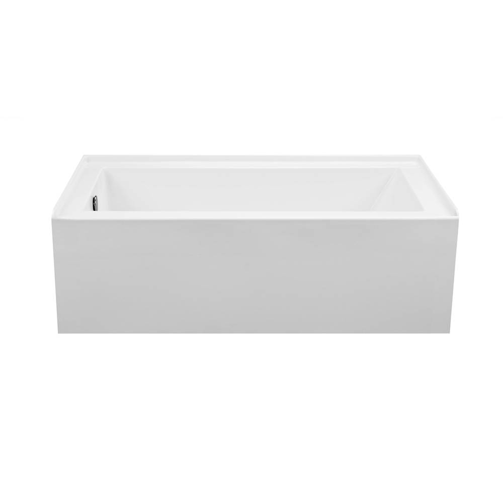 MTI Baths Cameron 3 Dolomatte Integral Skirted Lh Drain Air  Bath - White (66X32)