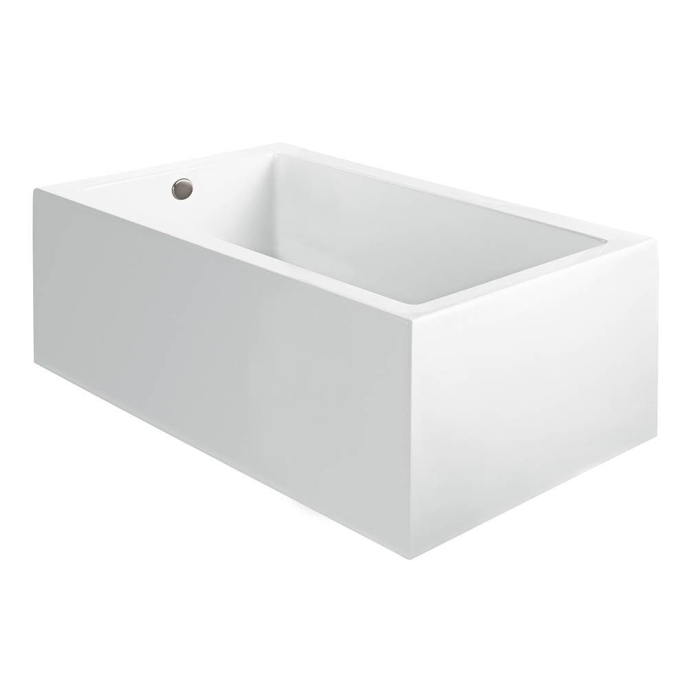 MTI Baths Andrea 21A Acrylic Cxl Sculpted 3 Side Air Bath - White (54X42.125)