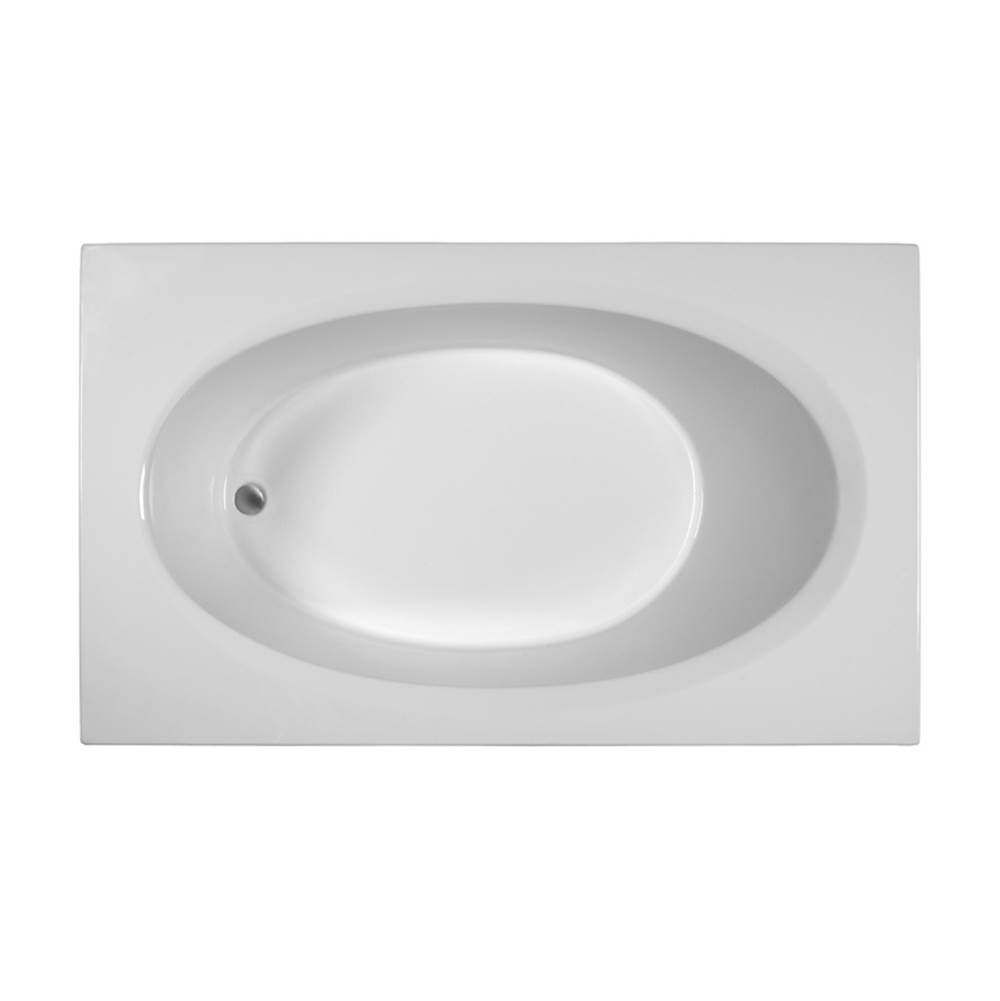MTI Baths 71X42 White End Drain Soaking Bath-Basics
