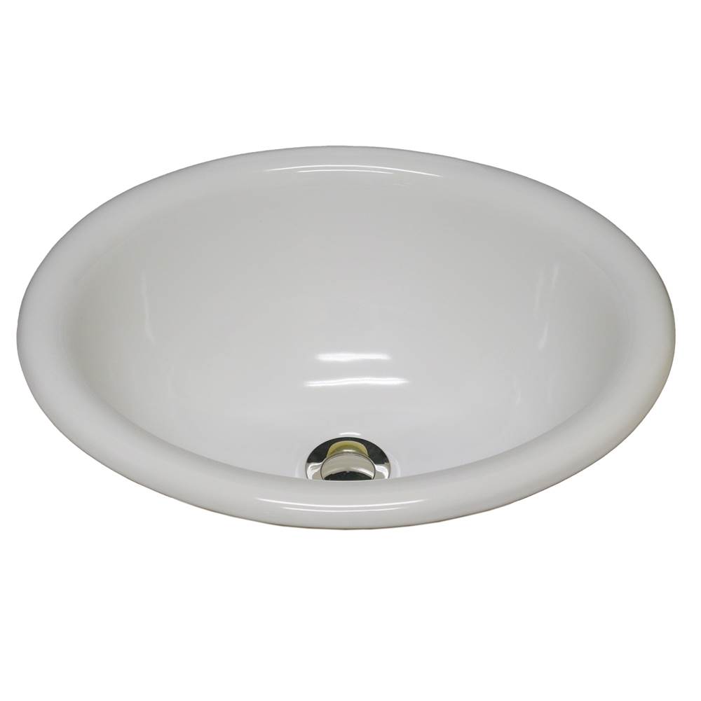 Marzi Sinks Oval Drop-In With Rounded Rim  79 Bright White
