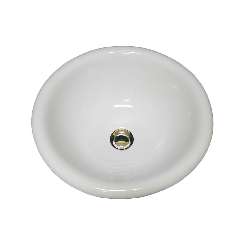 Marzi Sinks Round Drop-In Rounded Rim  42 White