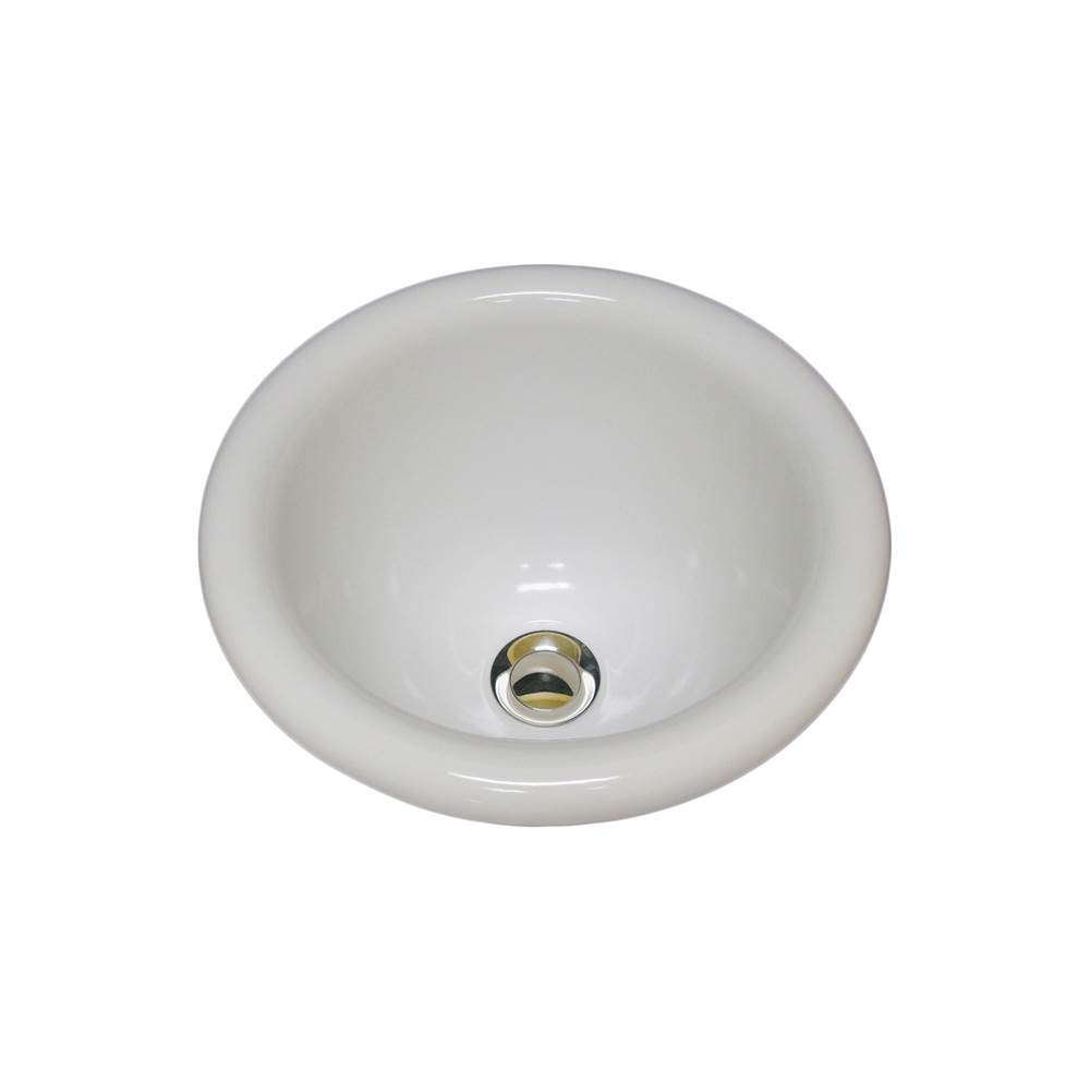 Marzi Sinks Round Drop-In Rounded Rim  83 Matte Bisque