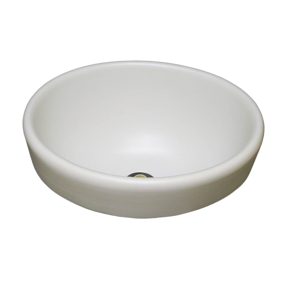 Marzi Sinks Oval Half-Exposed Rounded Rim  83 Matte Bisque