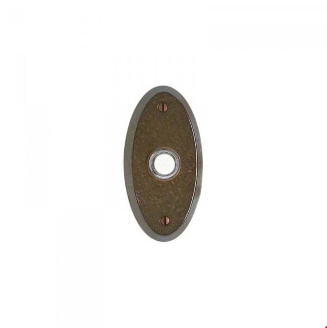 Rocky Mountain Hardware Oval Escutcheon Door Bell Button