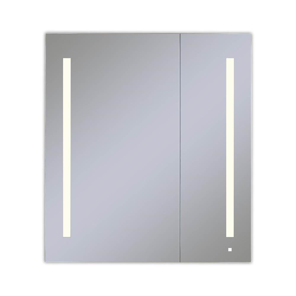 Robern AiO Lighted Cabinet, 36'' x 40'' x 4'', Two Door, LUM Lighting, 2700K Temperature (Warm Light), Dimmable, Electrical Outlet, USB Left Hinge