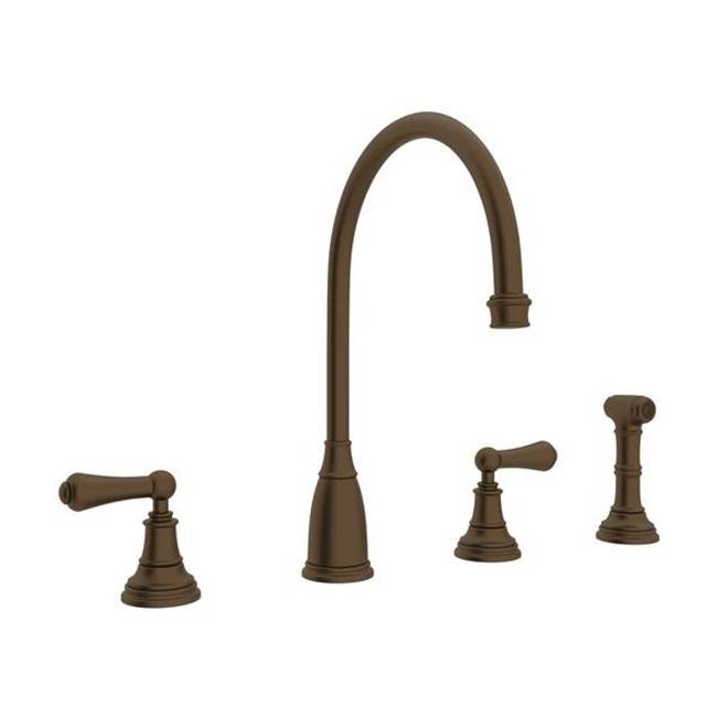 Rohl Georgian Era™ Two Handle Kitchen Faucet With Side Spray