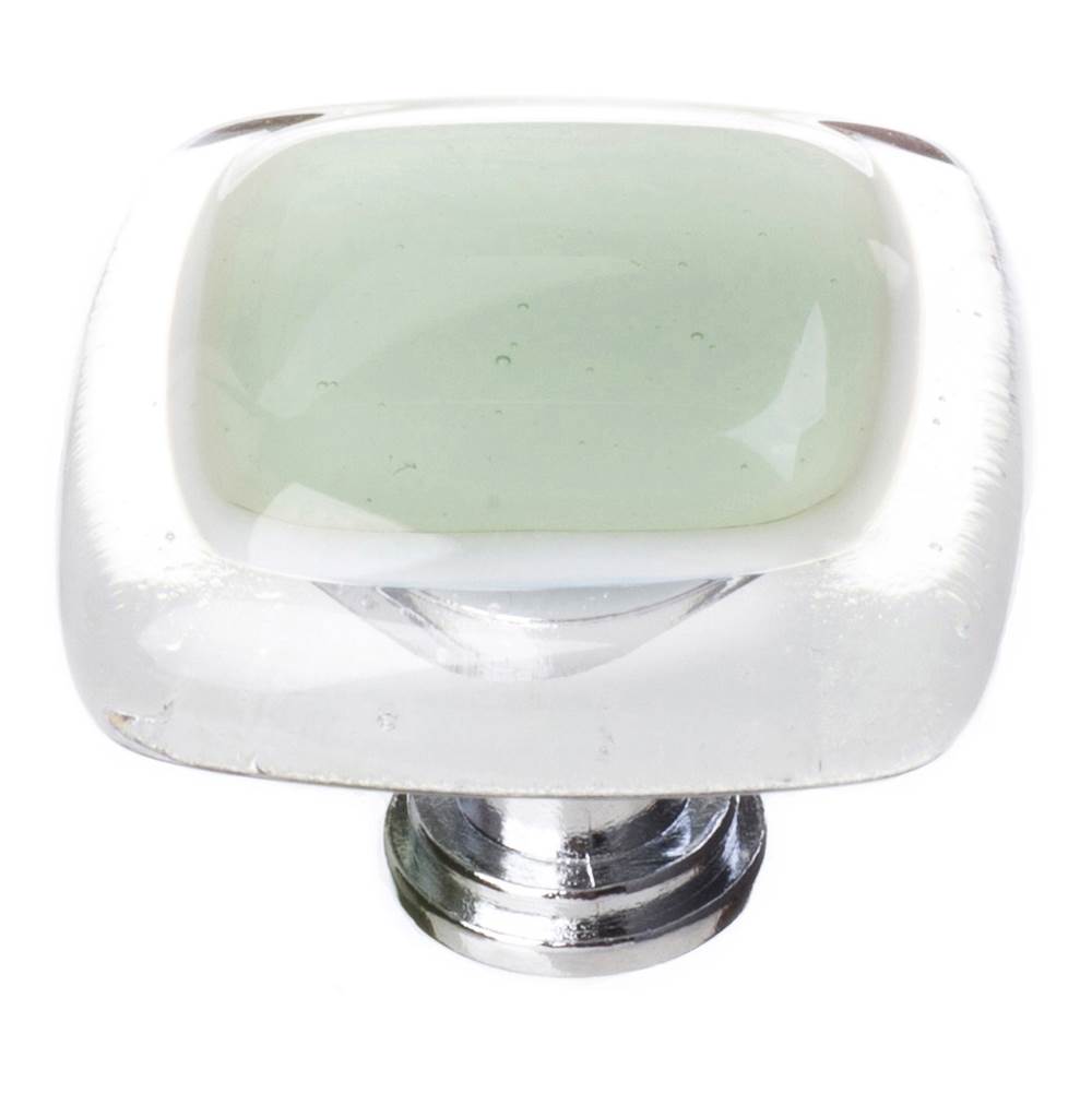 Sietto Reflective Spruce Green Knob With Oil Rubbed Bronze Base
