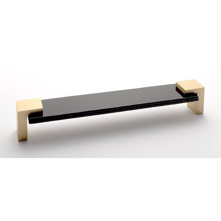 Sietto Affinity Black Pull With Satin Brass Base