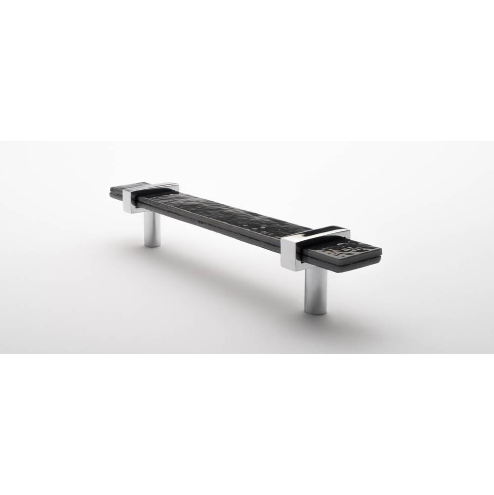 Sietto 7'' Adjustable Slate Gray Pull With Polished Chrome Base