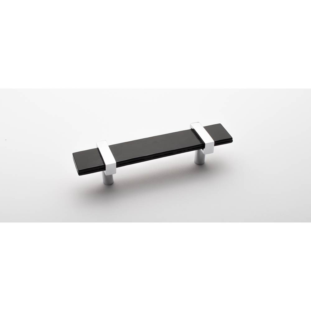 Sietto 5.5'' Adjustable Black Pull With Polished Chrome Base