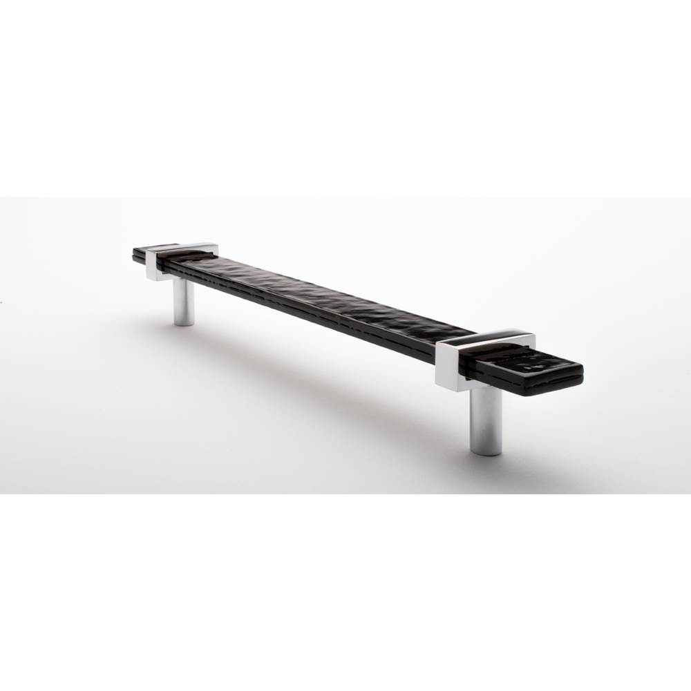 Sietto 9'' Adjustable Black Pull With Polished Chrome Base
