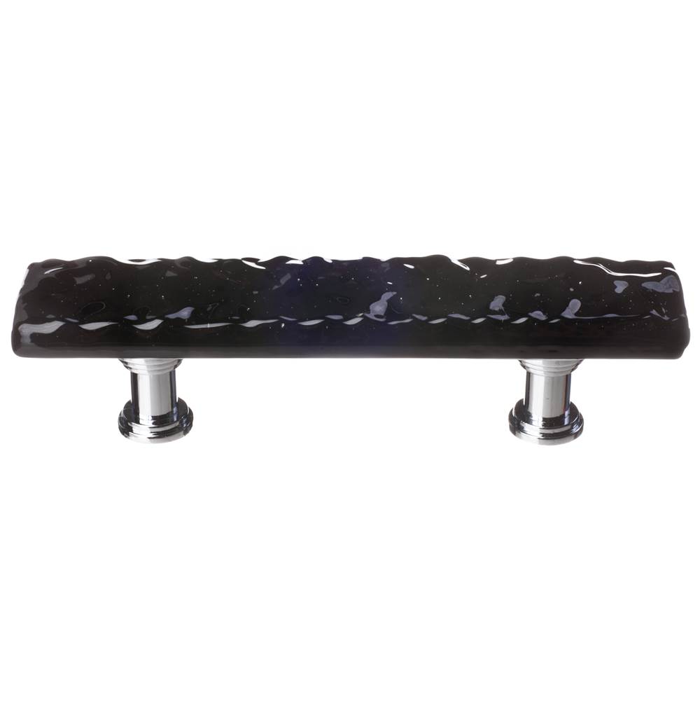Sietto Glacier Black Pull With Polished Chrome Base