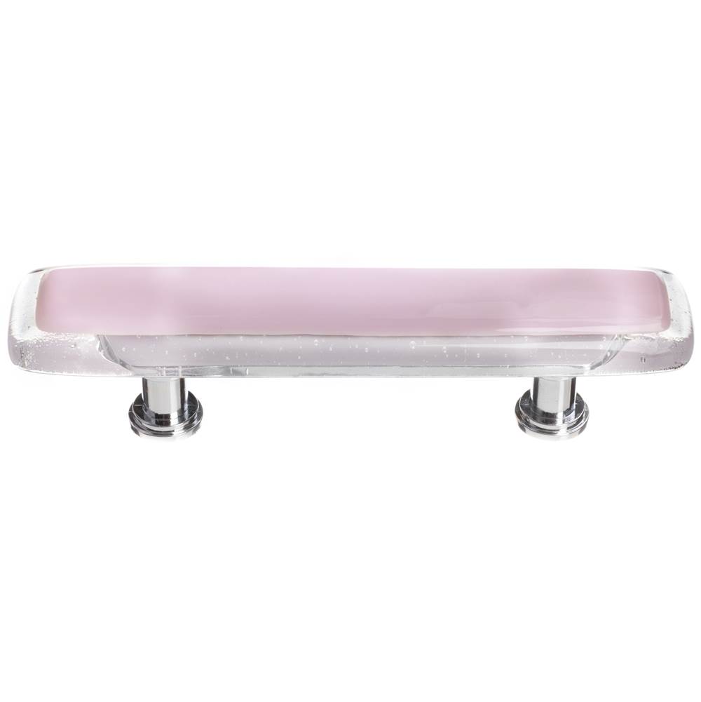 Sietto Reflective Pink Pull With Oil Rubbed Bronze Base