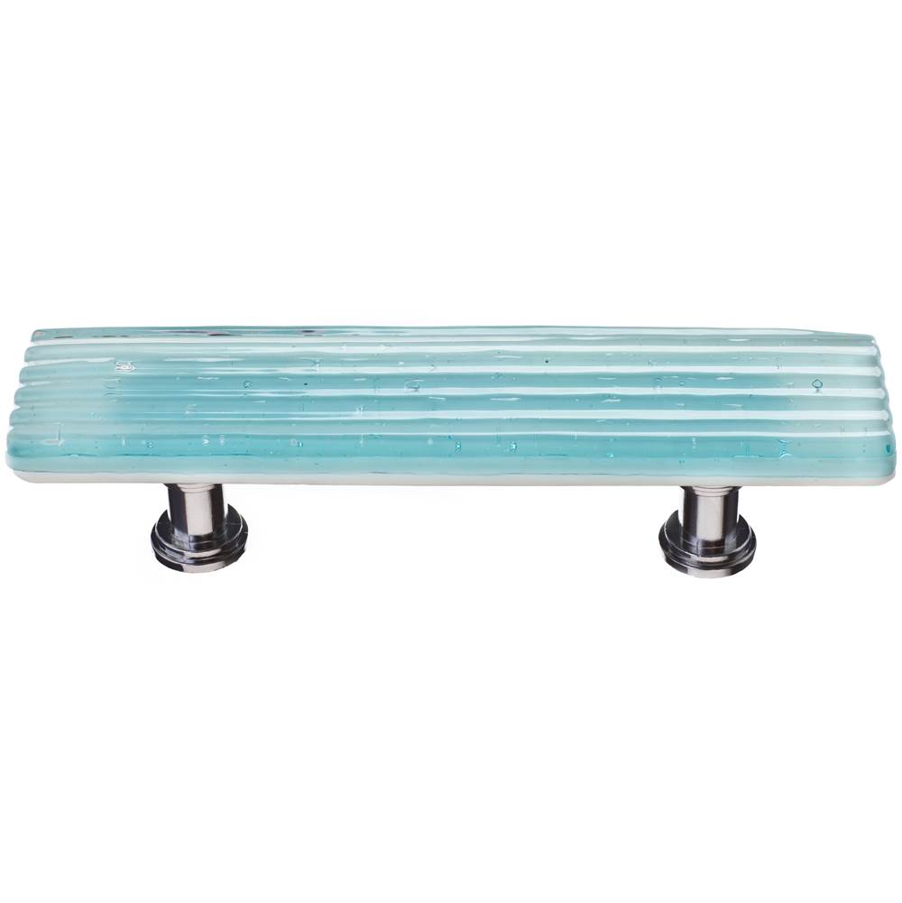 Sietto Reed Light Aqua Pull With Oil Rubbed Bronze Base